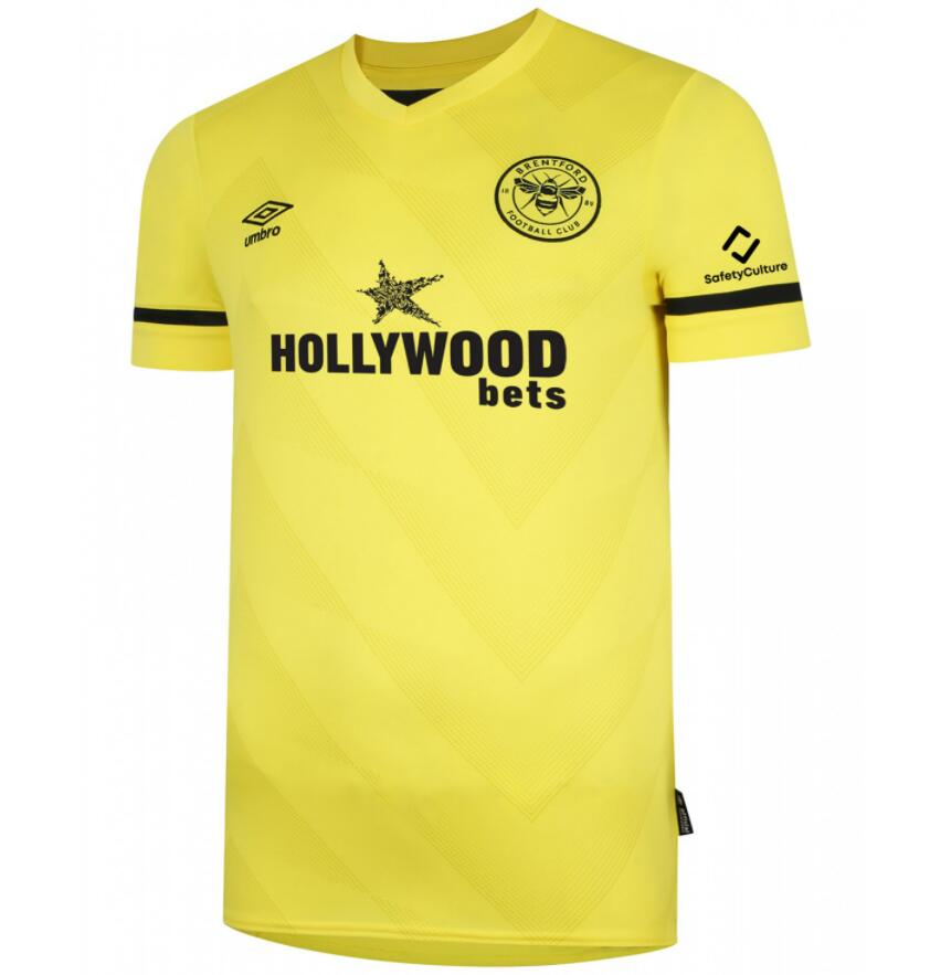 2021/22 Brentford Away Kit Soccer Jersey